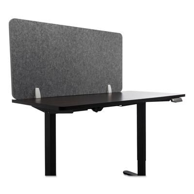 Lumeah LUDS48241G Desk Screen Cubicle Panel and Office Partition Privacy Screen, 47 x 1 x 23.5, Polyester/Nylon, Gray GN1LUDS48241G