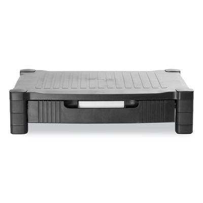 Mind Reader DRPLMONSTBLK Monitor Stand Riser with Drawer, 17" x 13" x 3.75", Black, Supports 22 lbs