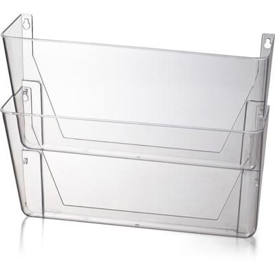 Officemate 21404 Space Saving Filing System, 10.6" x 13.0" x 4.1", Clear Plastic - Box of 2 OIC21404