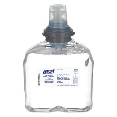 Purell 5392-02 Advanced TFX Foam Instant Hand Sanitizer Refill, 1200 mL, White - Case of 2