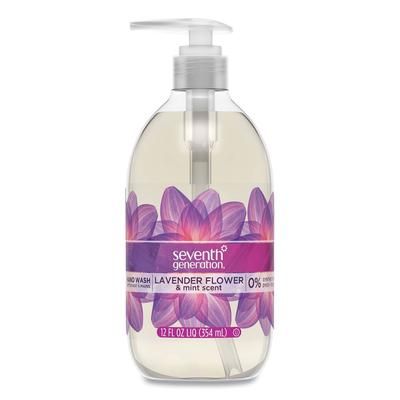 Seventh Generation 22926 Natural Hand Wash, Lavender Flower & Mint, 12 oz Pump Bottle, 8 Bottles per Case - Case of 8 SEV22926CT