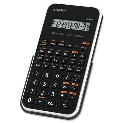 Sharp EL501X2BWH EL-501XBWH Scientific Calculator, 10-Digit LCD SHREL501X2BWH