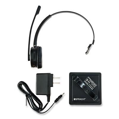 Spracht HS2050 ZuM Maestro Bluetooth Headset, Monaural, Over-the-Head, Black SPTHS2050