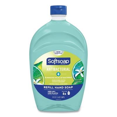 Softsoap 45991EA Antibacterial Liquid Hand Soap Refills, Fresh, Green, 50 oz CPC45991EA