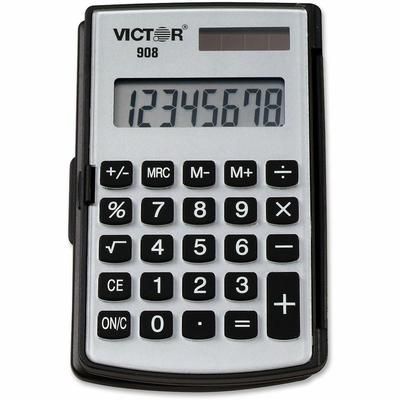 Victor 908 Portable Pocket/Handheld Calculator, 8-Digit LCD