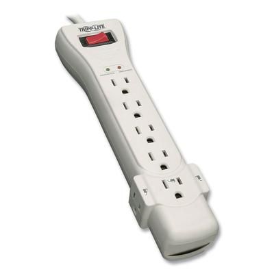 Tripp Lite SUPER7 Protect It! Surge Protector, 7 Outlets, 7 ft. Cord, 2160 Joules, Light Gray TRPSUPER7