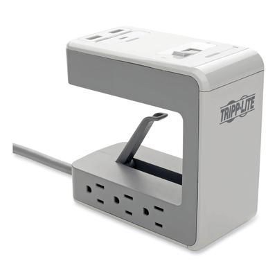 Tripp Lite TLP648USBC Six-Outlet Surge Protector with Two USB-A and One USB-C Ports, 8 ft Cord, 1080 Joules, Gray TRPTLP648USBC