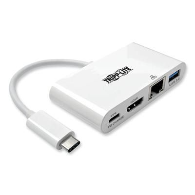 Tripp Lite U44406NHGUC USB 3.1 Gen 1 USB-C to HDMI Adapter, USB-A/USB-C PD Charging/Gigabit Ethernet TRPU44406NHGUC