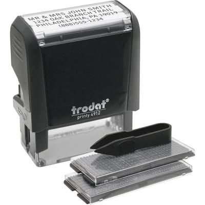 Trodat 5915 Do-it-Yourself Stamp - Date Stamp, 0.75" x 1.88", 10000 Impressions, Black TDT5915