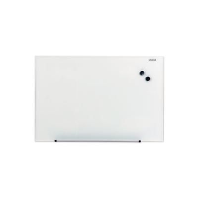 Universal Office Products 43202 Frameless Magnetic Glass Marker Board, 36 x 24, White Surface UNV43202