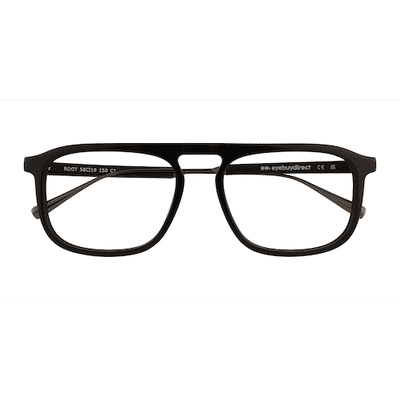 Male s aviator Black Acetate Prescription eyeglasses - Eyebuydirect s Root