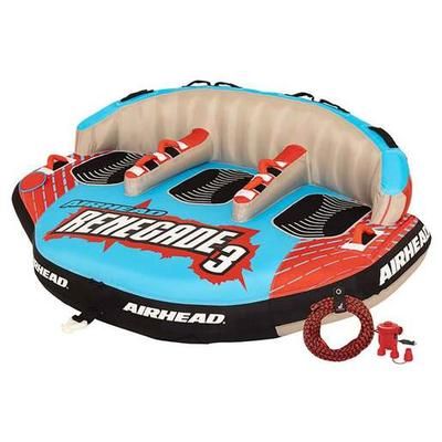 Airhead Renegade 3 3-Person Towable Tube Kit - Blue/Red/Black