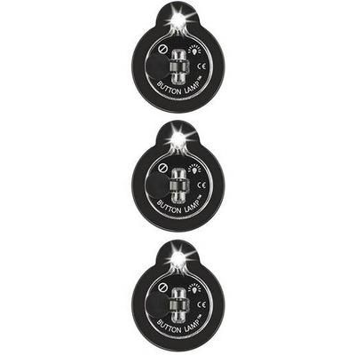 Panther Vision BUTTON LAMP Adhesive Stick On LED Lights - 3-PACK