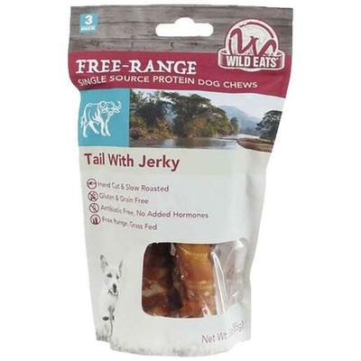 Wild Eats Water Buffalo Tail with Jerky Dog Treat - 3 Pack