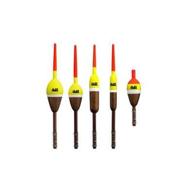 Thill Premium Weighted Float Bobber - Orange/Black 1-1/8in