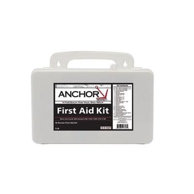 Anchor Brand 10 Person First Aid Kit, ANSI, Plastic (101-10-9-FAKP)