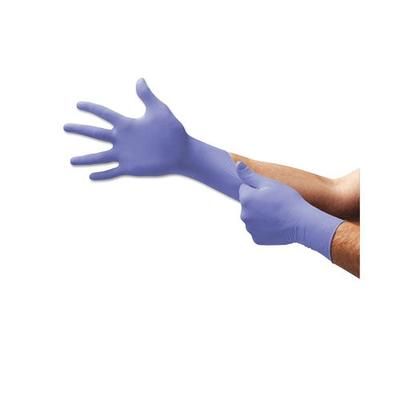 Ansell Supreno SE Disposable Nitrile Gloves, Beaded Cuff, Medium, Violet Blue (748-SU-690-M)