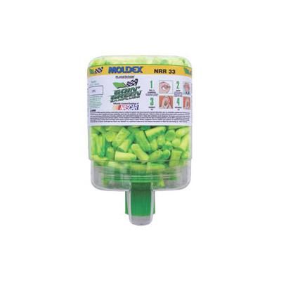 Moldex PlugStation(R) Earplug Dispenser, Disposable Plastic Bottle, Foam Earplugs, Green Swirls, Goin' Green(R) (507-6646)
