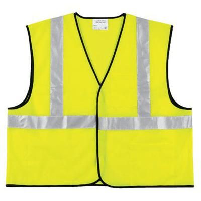 River City Class II Economy Safety Vest, Large, Lime (611-VCL2SLL)