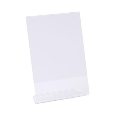 Universal Clear L-Style Freestanding Frame, 5 x 7 Insert, 3/Pack (UNV76850)
