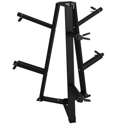 TEMU Weight Rack, Weight Tree For 5cm Weight Plates And Barbell Bar With 6 Fasten Clamps For Home Gym Storage, 300kg Capacity