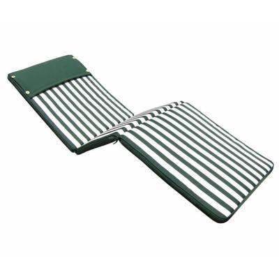 Cuscino in poliestere verde/bianco 194.5x59x4