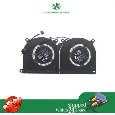 2Pcs Laptop CPU GPU Cooling Fan 6033B0092701 6033B0092702 DC5V 0.5A 4-Pin For HP 17-CN 17-CP Probook 470 G8 G9 DIS