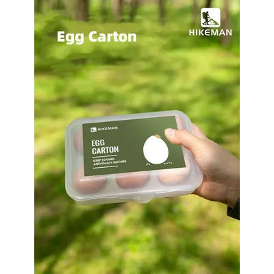 6 Grid Outdoor picnic Camping Egg Carton Shockproof With Egg Tray Multifunctional Camping Storage Box