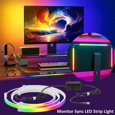 Bande lumineuse de synchronisation pour écran d'ordinateur, moniteur Ambilight, lumières LED,