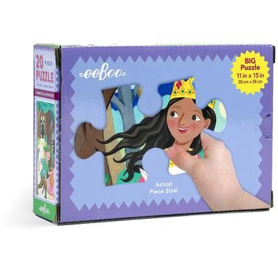 eeBoo 20 Piece Big Puzzle - Princess Adventure