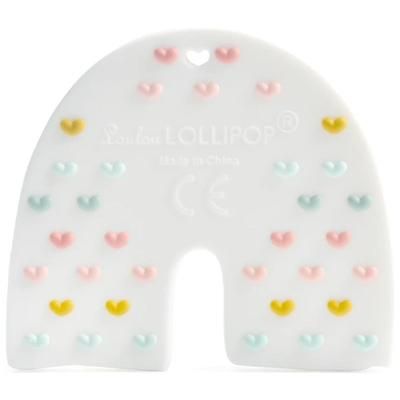 Loulou Lollipop Silicone Teether - Pastel Rainbow