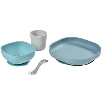 Beaba Silicone Suction Meal Set - Rain