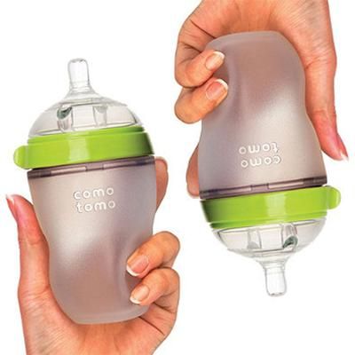 Comotomo Natural Feel Baby Bottle, 2pk - 8 oz - Green