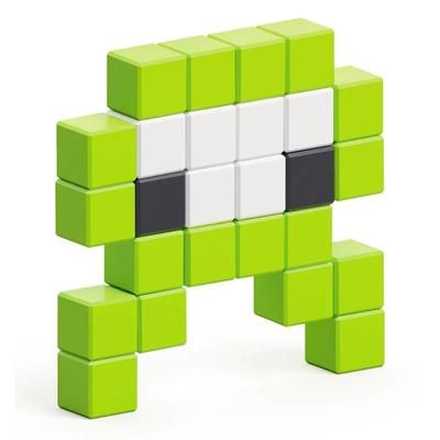 Ukidz PIXIO Mini Monster Alienz - 26 Magnetic Blocks in 3 Colors