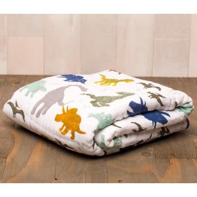 Little Unicorn Cotton Muslin Quilt - Dino Friends