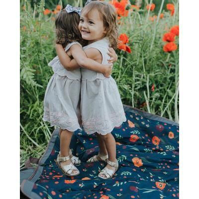 Little Unicorn Outdoor Blanket, 5' x 5' - Midnight Poppy