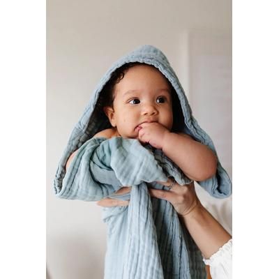 Lou Lou & Company Infant Hooded Bath Towel - Steel