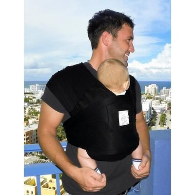Baby K'tan Baby Carrier in Black Breeze - Extra Large