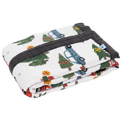 Little Unicorn Cotton Muslin Baby Quilt - Holiday Haul