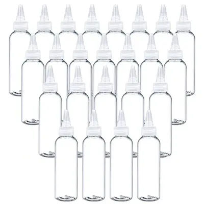 10Pcs Transparent Sharp-mouth Bottle 10/30/50/60/100/120ml Plastic Squeezable Needle Bottles Color Paste Bottle Ink Glue Bottle