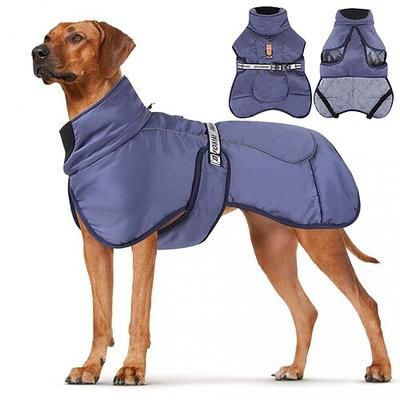 Cane Cappotto Giacca Giacca Parka con imbracatura Riflettente Caldo Resistente all'acqua All'aperto Abbigliamento per Cani for Medio Grande