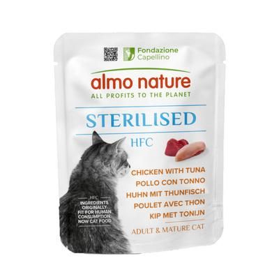 24x50g Chicken with Tuna Sterilised HFC Almo Nature Wet Cat Food