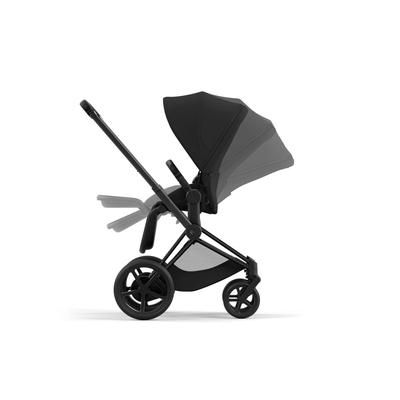 Cybex ePriam 2 Electronic Assist Stroller (One Box) - Matte Black / Sepia Black