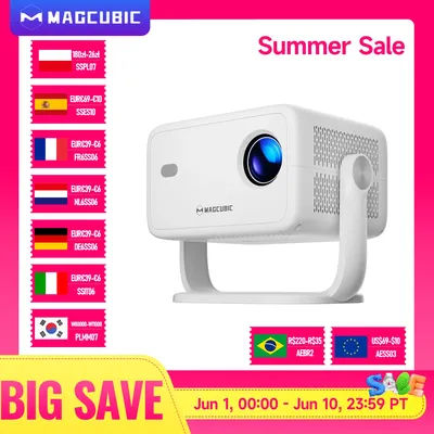 Magcubic Native 1080P 650ANSI 8K Android 14 L018 360° Projector With Auto Keystone Focus Air Mouse Wifi6 BT5.4 Portable Outdoor