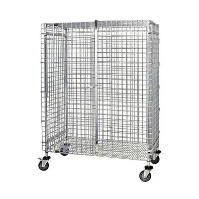 Quantum Food Service M2136-69SEC 36" Mobile Security Cage, 21"D, Silver