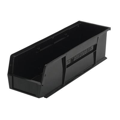 Quantum Food Service QUS238BR Stack & Hang Shelf Bin - 18" x 5 1/2", Black