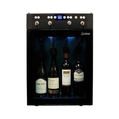 Vinotemp VT-WINEDISP4 Wine Dispensing System - 4 Taps, 120v, Black