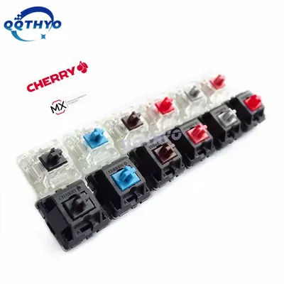 Original Germany Cherry MX Mechanical Keyboard Switches Silver Red Black Blue Brown Linear Tactile Clear RGB Switch 3-Pin Shaft