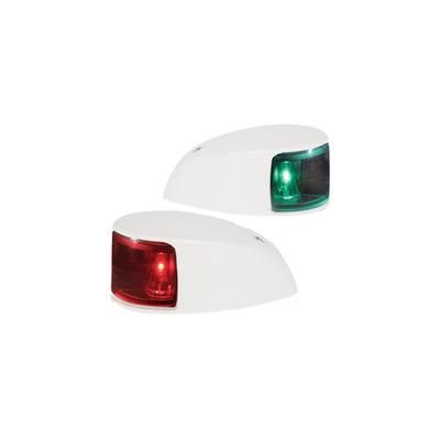 Hella Marine NaviLED Deck Mount Port & Starboard LED Light Pair w/ Housing 2nm Colored Lens/White Housing 980620811