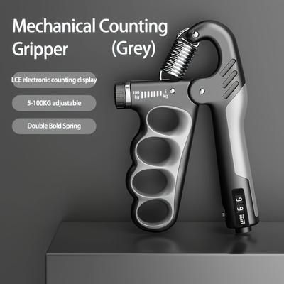 TEMU 5-100kg Counting Grip Strengthener Arm Strength Fitness Trainer Wrist Strength Training Chain Five-finger Grip Strengthener